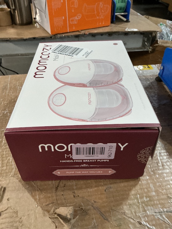 Photo 1 of ***(MISSING ACCESSORIES)***Momcozy Breast Pump Hands Free Mobile Style | M6, Wearable Breastfeeding Pump Ideal Rhythm for More Milk, DoubleFit Flange More Fit & Discreet with 3 Modes & 9 Levels, 24mm - 2 Pack Cozy Red