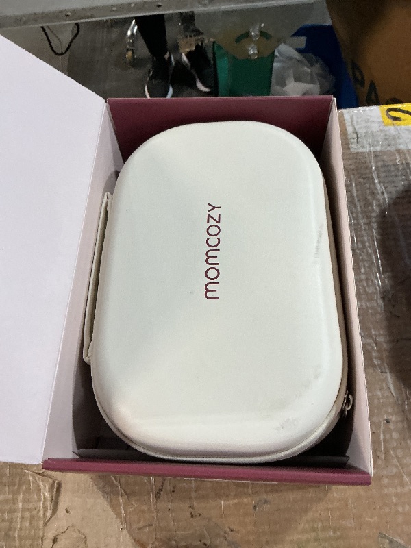 Photo 1 of ***(MISSING ACCESSORIES)***Momcozy Breast Pump Hands Free Mobile Style | M6, Wearable Breastfeeding Pump Ideal Rhythm for More Milk, DoubleFit Flange More Fit & Discreet with 3 Modes & 9 Levels, 24mm - 2 Pack Cozy Red