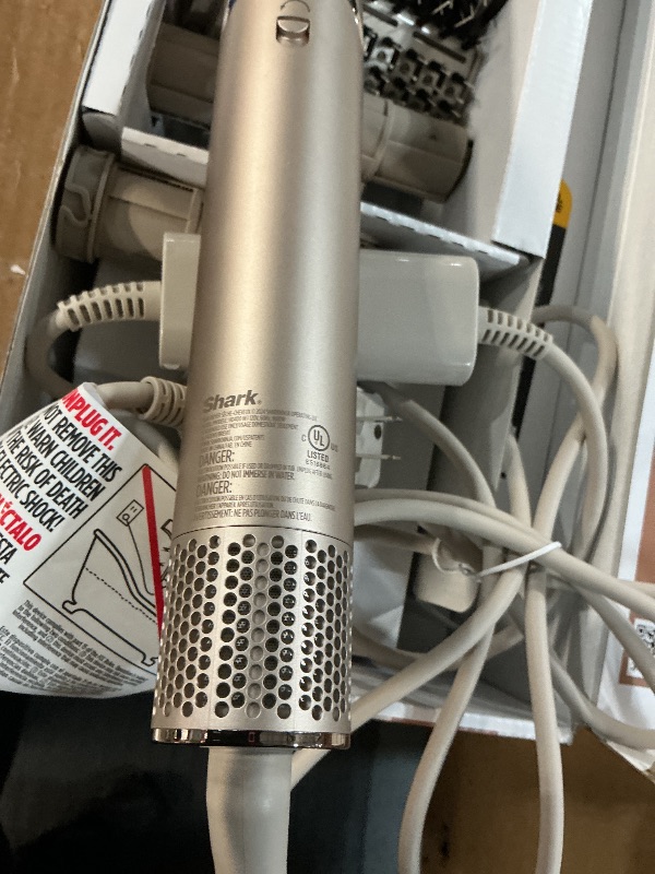 Photo 1 of ***(PARTS ONLY/ MAJOR DAMAGE/ NON FUNCTIONAL)***Shark HD430 FlexStyle Air Styling & Drying System, Powerful Hair Dryer Brush & Multi-Styler with Auto-Wrap Curlers, Paddle Brush, Oval Brush, Concentrator Attachment, Stone