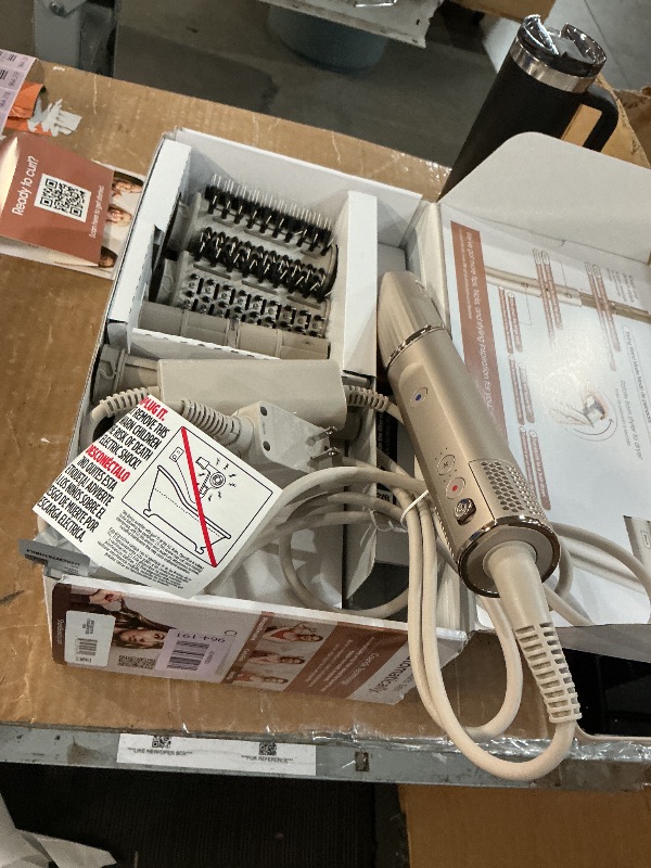 Photo 1 of ***(PARTS ONLY/ MAJOR DAMAGE/ NON FUNCTIONAL)***Shark HD430 FlexStyle Air Styling & Drying System, Powerful Hair Dryer Brush & Multi-Styler with Auto-Wrap Curlers, Paddle Brush, Oval Brush, Concentrator Attachment, Stone