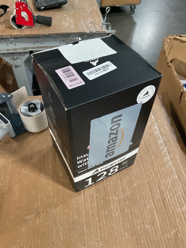 Photo 1 of ***(MINOR DAMAGE/ MISSING PARTS)***1 Gallon Insulated Water Bottle for Travel: 2-in-1 Straw Spout Lid, Dual Handle, Leakproof, Keep Cold 48H, 128oz Stainless Steel Water Jug for Gym, Biking, Road Trip, Work, Home, Picnic (Midnight)