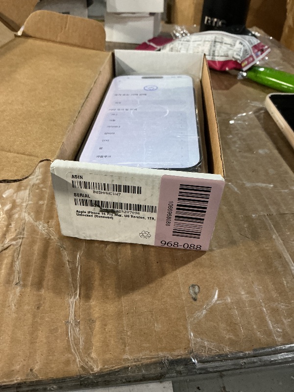 Photo 1 of **NON FUNITIONAL** PARTS ONLY ** Apple iPhone 16 Pro Max, US Version, Black Titanium - Unlocked (Renewed)