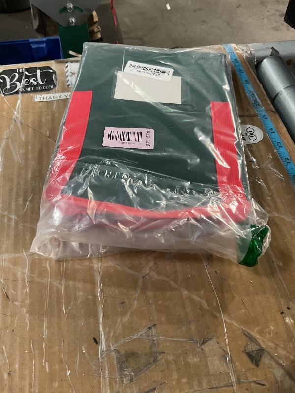 Photo 1 of ***missing one***Criusia Wreath Storage Container, 2 Pack Christmas Wreath Storage Bag with Sturdy Handle, Two-way Zipper,Durable Wreath Storage Organizer Box for Holiday Decoration (Green, 24"x8")