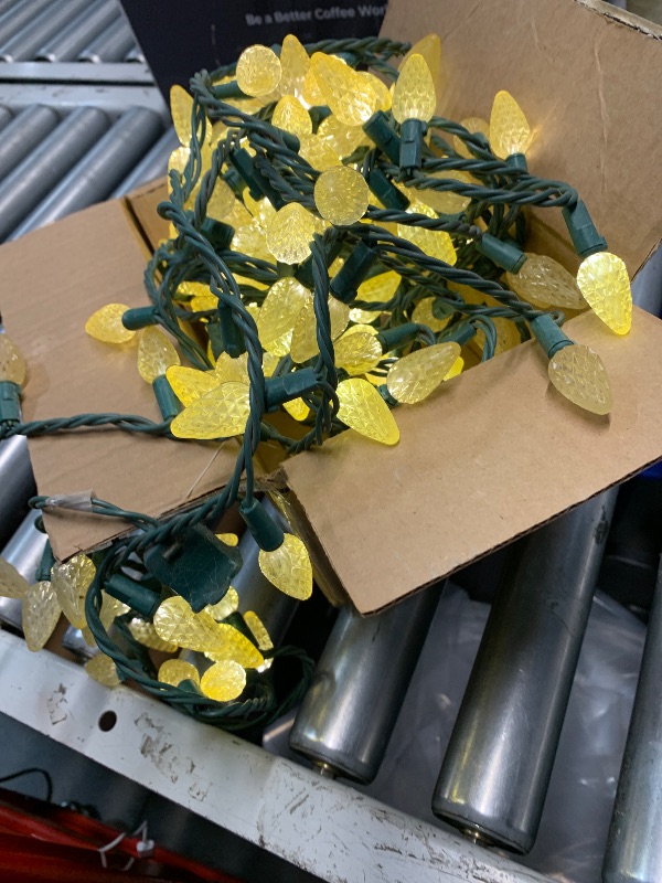 Photo 1 of ***STOCK PHOTO FOR REFERENCE ONLY, WARM WHITE LIGHT***Joiedomi C6 LED Christmas String Lights,150 Count Strawberry Christmas Trees Lights, 50.6FT Connectable for Indoor Outdoor Holiday Party Decor,Green Wire