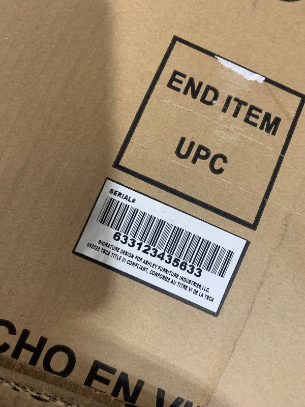 Photo 1 of ***TRUCK/TRAILER PICKUP ONLY***Signature Design by Ashley Next-Gen DuraPella Power Reclining Loveseat with Console & Adjustable Headrest, USB Charging, Faux Leather, 75" W x 39.5" D x 43" H, Sand