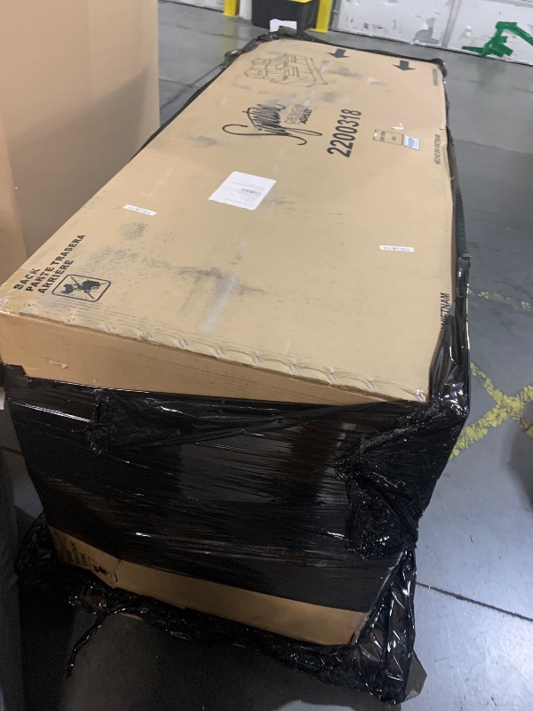 Photo 1 of ***TRUCK/TRAILER PICKUP ONLY***Signature Design by Ashley Next-Gen DuraPella Power Reclining Loveseat with Console & Adjustable Headrest, USB Charging, Faux Leather, 75" W x 39.5" D x 43" H, Sand