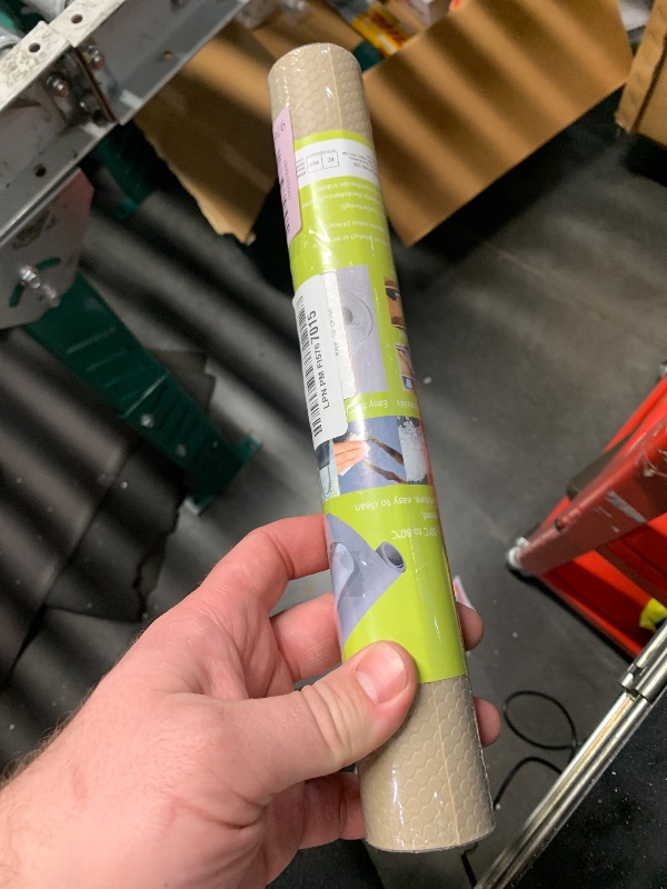 Photo 1 of ***FACTORY SEALED***Beige Shelf Liners for Kitchen Cabinets Non Adhesive Drawer Liner for Bathroom Waterproof Refrigerator Liners for Shelves Fridge Plastic Mats Cabinet Cupboard Liner 11.8 x 59 Inches