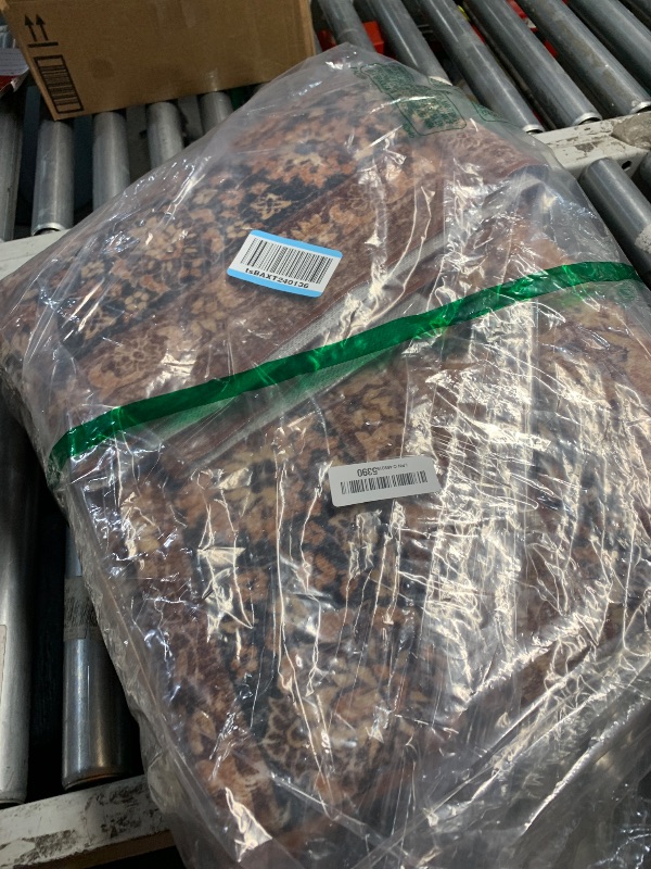 Photo 2 of Morebes Washable 6x9 Area Rugs,Vintage Large Area Rug Non Slip,Ultra-Thin Boho Rug for Dining Room Table,Distressed Soft Throw Carpet for Bedroom Office Living Room, Dark Brown