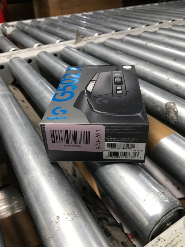 Photo 1 of ***STOCK PHOTO FOR REFERENCE ONLY***
Logitech G502 X Wired Gaming Mouse - LIGHTFORCE hybrid optical-mechanical primary switches, HERO 25K gaming sensor, compatible with PC - macOS/Windows - Black