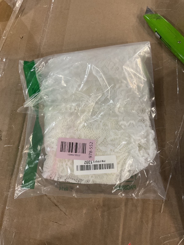 Photo 1 of * has a minor stain *
TIESOME White Polyester Lace Table Runner, Vintage Macrame Embroidered Design with Bow Ends for Wedding Dining Table Home Decor (12 x 71 Inch)