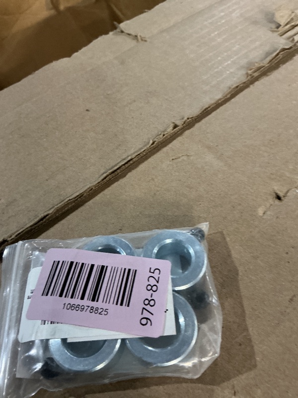 Photo 1 of (4-Pack) Zinc Plated Carbon Steel 5/8" Bore Shaft Collars Sets - Screw Style Bore Shaft Collars with 5/8" Bore Size, 1-1/8 Outer Diameter, and 1/2 Width - Suitable for Automotive and Industrial Use