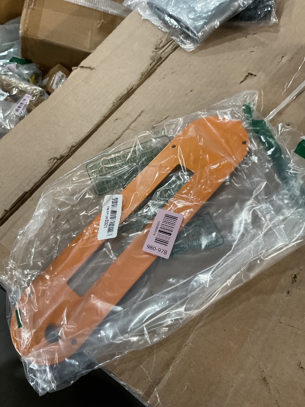 Photo 1 of 080035003093 Table Saw Dado Throat Plate For Ridgid R4512 Table Saw, Cast Iron Dado Blades Throat Plate Insert Orange