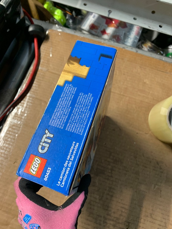 Photo 1 of ***FACTORY SEALED***LEGO City Lifeguard Beach Rescue Truck Toy - Building Set for Kids, Boys and Girls, Ages 6+ - Includes 2 Minifigures, Shark Toy - Gift for Beach-Loving Kids - 60453