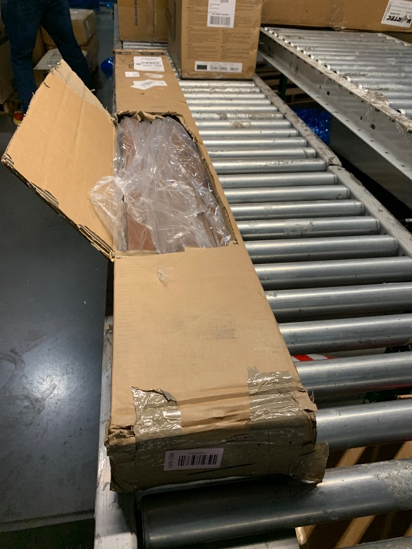 Photo 1 of ***STOCK PHOTO FOR REFERENCE ONLY***DEZ FURNISHINGS Cordless 2" Signature Faux Wood Blind, 34" W x 60" H, Bark Brown