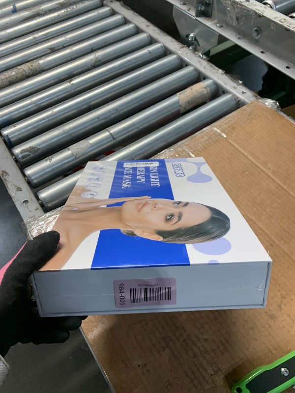 Photo 1 of ***FACTORY SEALED***EVFOFO Red Light Therapy Mask for Face, 7-1 Colors Led face mask light therapy for Wrinkles, Fine Lines, Dark Spots, Portable & Rechargeable for Home Working Travel Yoga Sleep, White