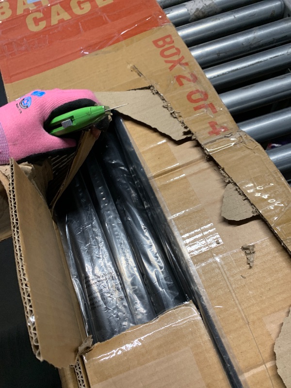 Photo 1 of ***BOX 3 and 2 OF 4***PRICE ADJUSTED***Skywalker Sports 40 Foot Competitive Batting Cages for Backyard or Indoor Baseball and Softball Collapsible Black Frame and Net