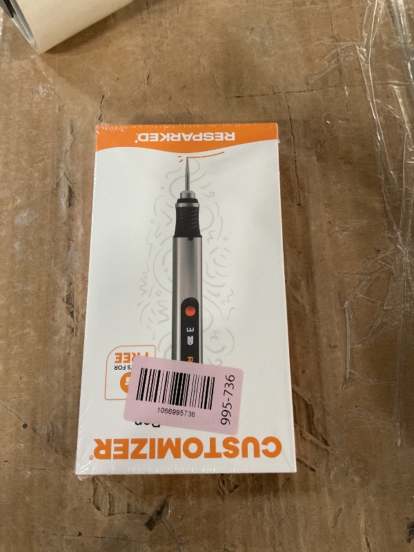 Photo 1 of * factory sealed *
Resparked Customizer Engraving Pen (Formerly Culiau): Ultimate Cordless Portable Tool for Artists & DIYers - Engrave 50+ Surfaces - Beginner Friendly - Rechargeable - Free 30 Bits & Mastery Guide