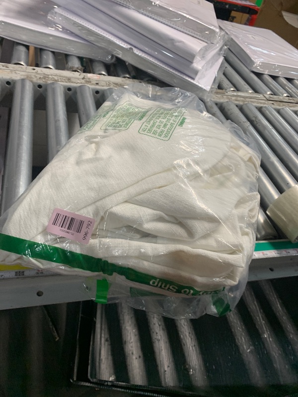 Photo 1 of (1 PANEL) Beige White Pinch Pleated Linen Curtains 102 Inches Long 60 Inch Width Linen Blend Light Filtering Window Curtains 102 Inch for Living Room Bedroom Patio Pinch Pleat Drapes Hooks Rings 1 Panel 60x102