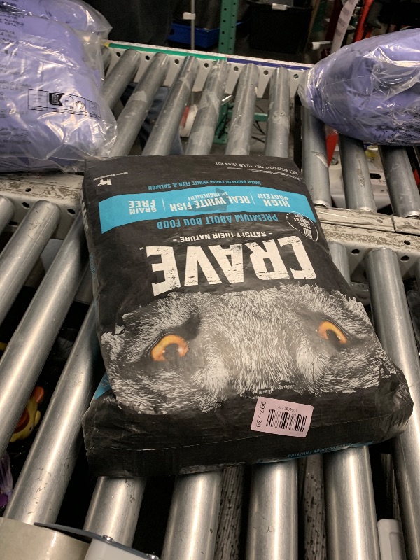 Photo 1 of ***EXPERATERATION DATE FEB 17 2026***
CRAVE Grain Free High Protein Adult Dry Dog Food, White Fish & Salmon, 12 lb. Bag