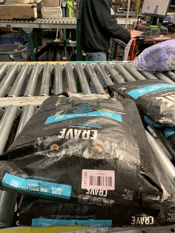 Photo 1 of ***EXPERATERATION DATE FEB 17 2026***
CRAVE Grain Free High Protein Adult Dry Dog Food, White Fish & Salmon, 12 lb. Bag