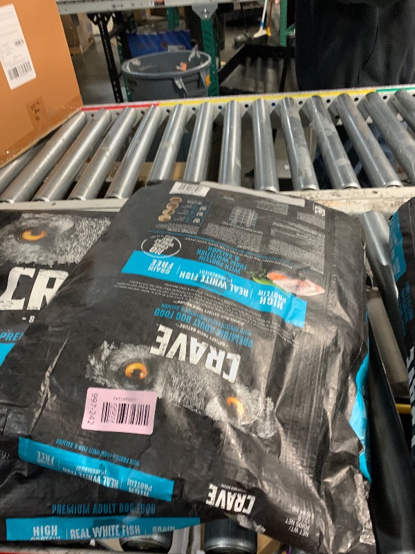 Photo 1 of ***EXPERATERATION DATE FEB 17 2026***
CRAVE Grain Free High Protein Adult Dry Dog Food, White Fish & Salmon, 12 lb. Bag