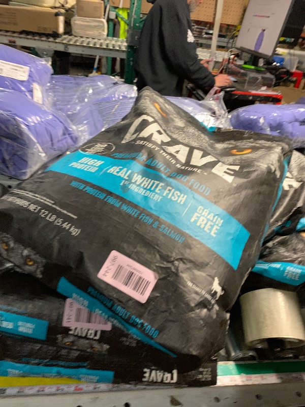 Photo 1 of ***EXPERATERATION DATE FEB 17 2026***
CRAVE Grain Free High Protein Adult Dry Dog Food, White Fish & Salmon, 12 lb. Bag