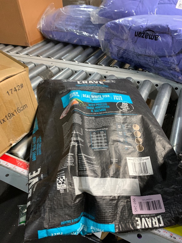 Photo 1 of ***EXPERATERATION DATE FEB 17 2026***
CRAVE Grain Free High Protein Adult Dry Dog Food, White Fish & Salmon, 12 lb. Bag