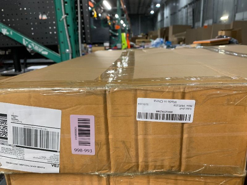 Photo 1 of ***FACTORY SEALED***IIQ 3-Tier Metal Bathroom Organizer Shelf, Over The Toilet Storage,Freestanding Above Toilet Rack with Universal Wheels Toilet Paper 2 Holder Hooks,Simple Morden