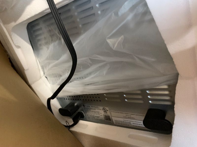 Photo 1 of (untested/used) GE Profile™ Smart Indoor Pellet Smoker, with Active Smoke Filtration, 5 Smoke Control Settings, WiFi Connected, Electric, Countertop BBQ Appliance, Black