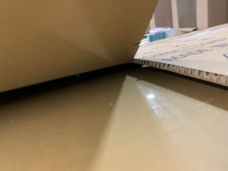 Photo 1 of [Tempered Glass] 40" x 80" Glass Chair Mat, 1/5" Thick Office Chair Mat for Carpet or Hardwood Floor, Heavy Duty Hard Chair Mats with Round Corner and Polished Edge, Carpeted Floor Protector