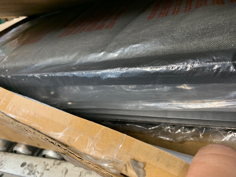 Photo 1 of ***Missing hardware***
LIKIMIO King Bed Frame, Storage Headboard with Charging Station, Solid and Stable, Noise Free, No Box Spring Needed, Easy Assembly (Walnut and Beige)