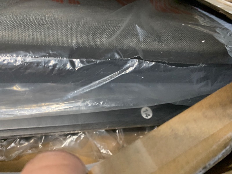 Photo 1 of ***Missing hardware***
LIKIMIO King Bed Frame, Storage Headboard with Charging Station, Solid and Stable, Noise Free, No Box Spring Needed, Easy Assembly (Walnut and Beige)