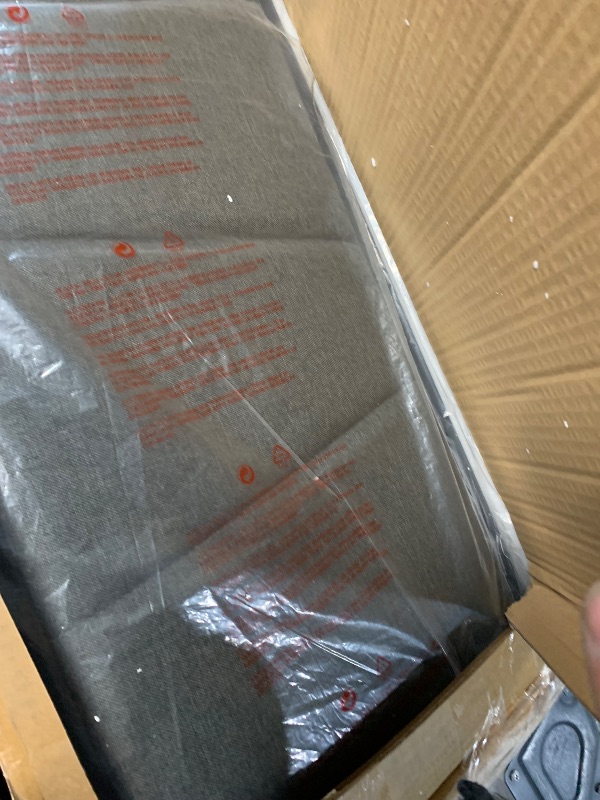 Photo 1 of ***Missing hardware***
LIKIMIO King Bed Frame, Storage Headboard with Charging Station, Solid and Stable, Noise Free, No Box Spring Needed, Easy Assembly (Walnut and Beige)