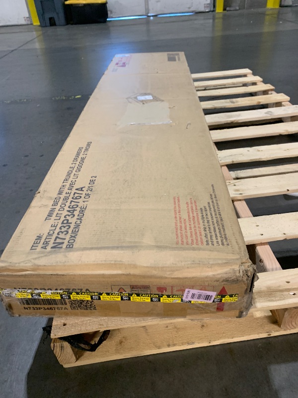 Photo 1 of ***BOX 1 OF 2***SOFTSEA Twin Size Daybed with Trundle & Storage Drawers, Wood Twin to King Day Bed with Drawers for Small Spaces, Space-Saving Daybed with Extendable Trundle for Kids Teens Adults, White