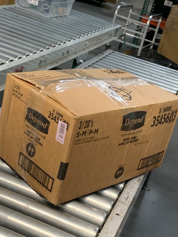 Photo 1 of ***FACTORY SEALED***Depend Protection with Tabs, Maximum Briefs S/M, 20 Count 19-34 in Waist (3 ct.)