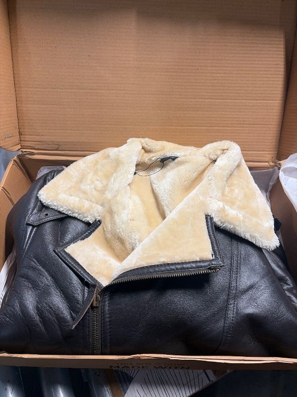 Photo 1 of ***FACTORY SEALED***fjackets Hartford Beige Shearling Dark Brown RL | [1106164] L