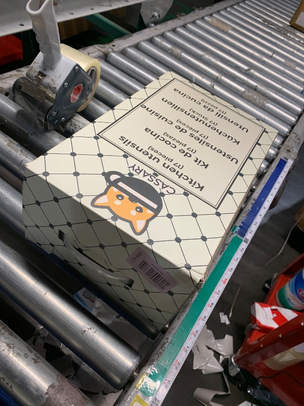 Photo 1 of ***FACTORY SEALED***17-Piece Stainless steel kitchen utensils set with holder. Includes Kitchen Knife Set with block, cooking utensils set stainless steel and wood chopping board. Stainless steel cooking utensils set