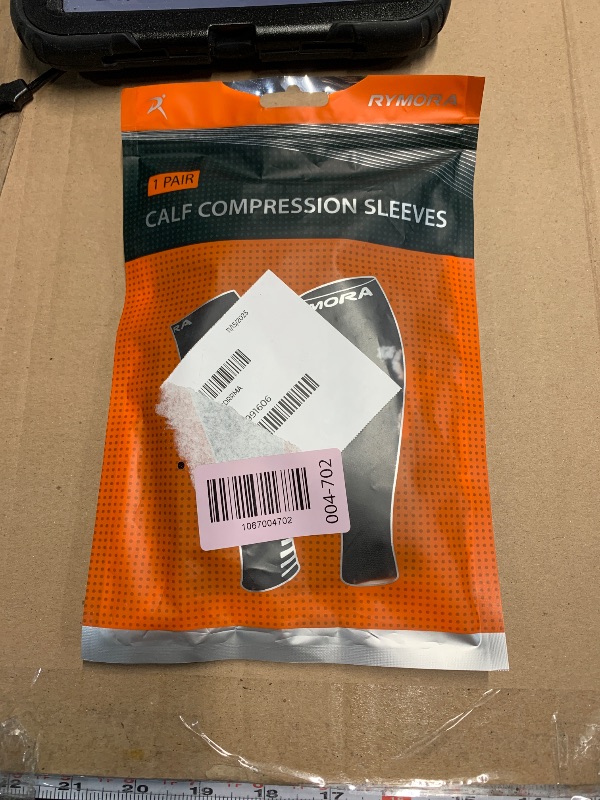 Photo 1 of ***** photo stock for reference ******Calf Compression Sleeves for Men and Women - (1 Pair) Footless Compression Socks Support for Varicose Veins, Nursing, Pregnancy, Running - PhysFlex Leg Sleeve Brace for Shin Splints, Pain Relief and Reduces Swelling (