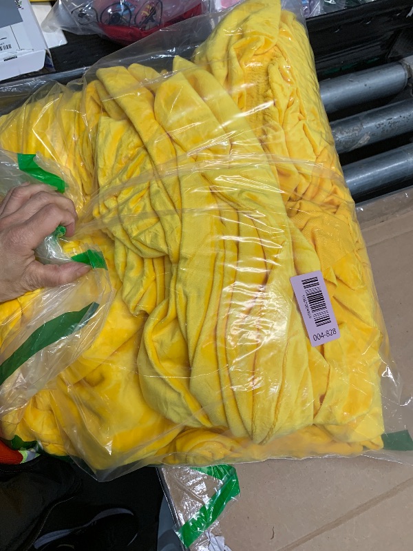 Photo 1 of **** photo stock for reference ****Macarrie 60 Pcs Chair Covers Wedding Seat Slipcovers Polyester Spandex Folding Chair Covers for Wedding, Banquet Party, Celebration Event, Dining Room, Living Room(Yellow)