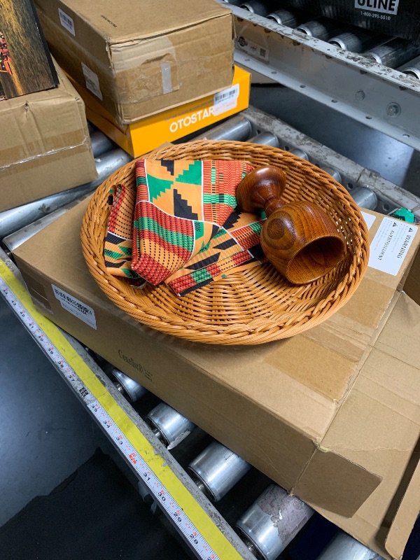 Photo 1 of **** Photos for reference****Ochine Wicker Bread Basket - Small, Round, Willow Handwoven Fruit & Bread Serving Basket