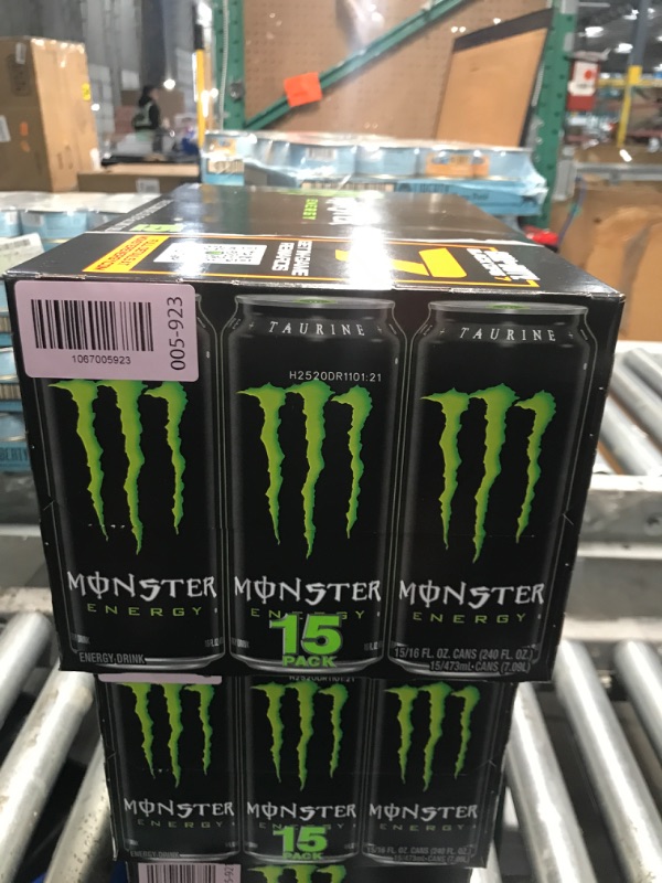 Photo 1 of ***FACTORY SEALED, EXP. AUG 20, 2025***Monster Energy Drink, Green, Original, 16 Ounce