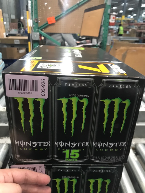 Photo 1 of ***FACTORY SEALED, EXP. AUG 20, 2025***Monster Energy Drink, Green, Original, 16 Ounce