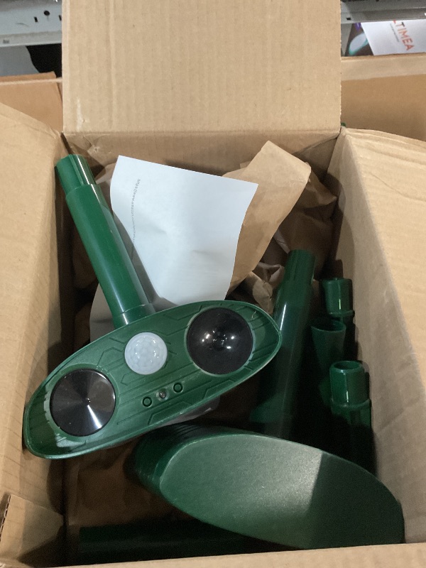 Photo 1 of Cat Repellent Outdoor,2 Pack Solar Animal Repeller Ultrasonic Cat Deterrent with Motion Sensor Waterproof Pest Repeller Animal Deterrent for Garden Yard Skunks,Raccoon Birds Squirrels Deer