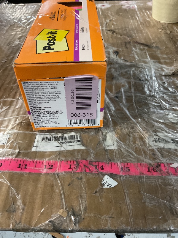Photo 1 of ***MISSING PARTS***
**ONLY 9 PADS** Post-it Super Sticky Notes, 24 Sticky Note Pads, 3 x 3 in., School Supplies, Office Products, Sticky Notes for Vertical Surfaces, Monitors, Walls and Windows, Energy Boost Collection
