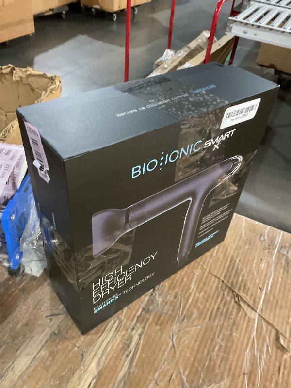 Photo 1 of ***MISSING 1 ATTACHMENT***
Bio Ionic SMART-X Hair Dryer with Diffuser, High-Efficiency Blow Dryer with 3 Heat & 3 Speed Settings, Gently Dries, Defines & Reduces Frizz, Self-Cleaning Function, Alpine White