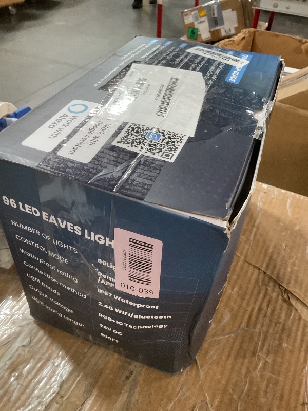 Photo 1 of **PARTS FOR EXTRA LIGHT FOOTAGE, SEE NOTES** Permanent Outdoor Lights for House, DIY Scene for Halloween, Christmas Decor, 200ft Outdoor Permanent Lights for House with 96 RGB+IC Eternity Light, IP67 Waterproof, Work with Google Assistant,Alexa