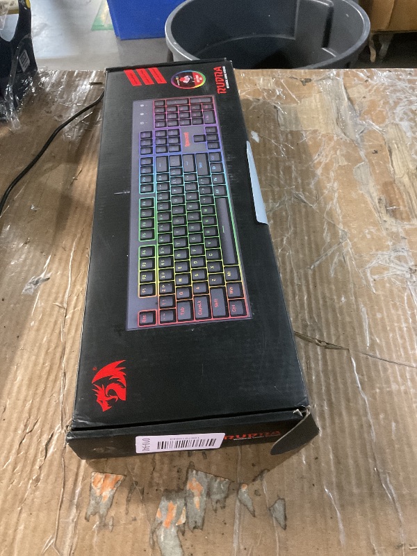 Photo 1 of ***(PARTS ONLY/ HEAVILY USED/ NON FUNCTIONAL)***Redragon Mechanical Gaming Keyboard with Red Switches, Wired Keyboard Mechanical with RGB Backlit, Fully Progammable, Durable Aluminum Frame, Anti-Ghosting for PC Windows Mac, K565, Black