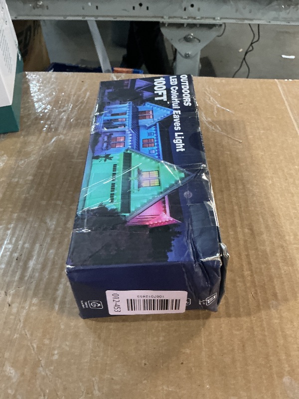 Photo 1 of ***DAMAGED - SEE NOTES/PICTURES*** INZIDOL100FT Permanent Outdoor Lights, IP67 Waterproof,for House Roof, Christmas, Holiday, Party, Daily Lighting, Smart RGB Outdoor Lights with Remote APP Control & DIY Scenes (100FT)