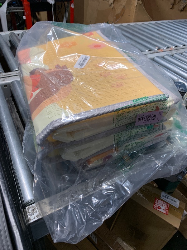 Photo 1 of ***STOCK PHOTO FOR REFERENCE ONLY***Fshibila Baby Playpen Mat, 74" × 50“ Baby Play Mat for Floor, Baby Playmat for Playpen, Thick Ultra Soft Playpen Mat for Playing or Crawling, Provides Cushioning, Double-Sided Pattern (0.4" Thick)