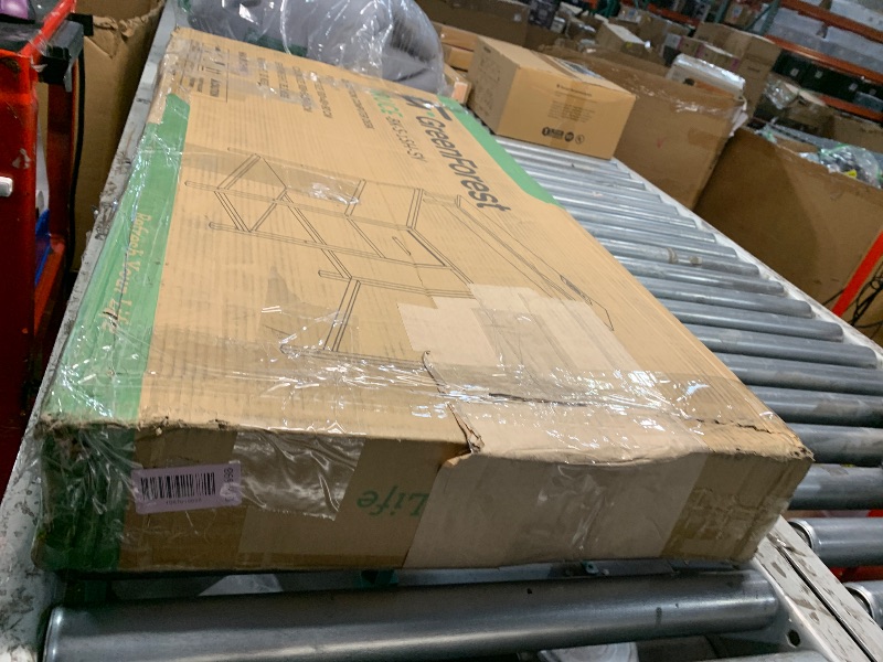 Photo 1 of GreenForest Gaming Desk 39 Inch with LED Lights and Monitor Stand, Computer Desk with Drawer for Small Spaces, Office Desk with Power Outlets and Shelf, Black